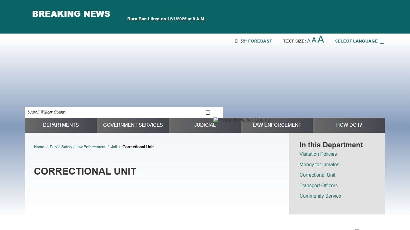 Correctional Unit / Walker County, TX